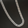 Asp 925 Silver Cuban Zircon Chain For Men