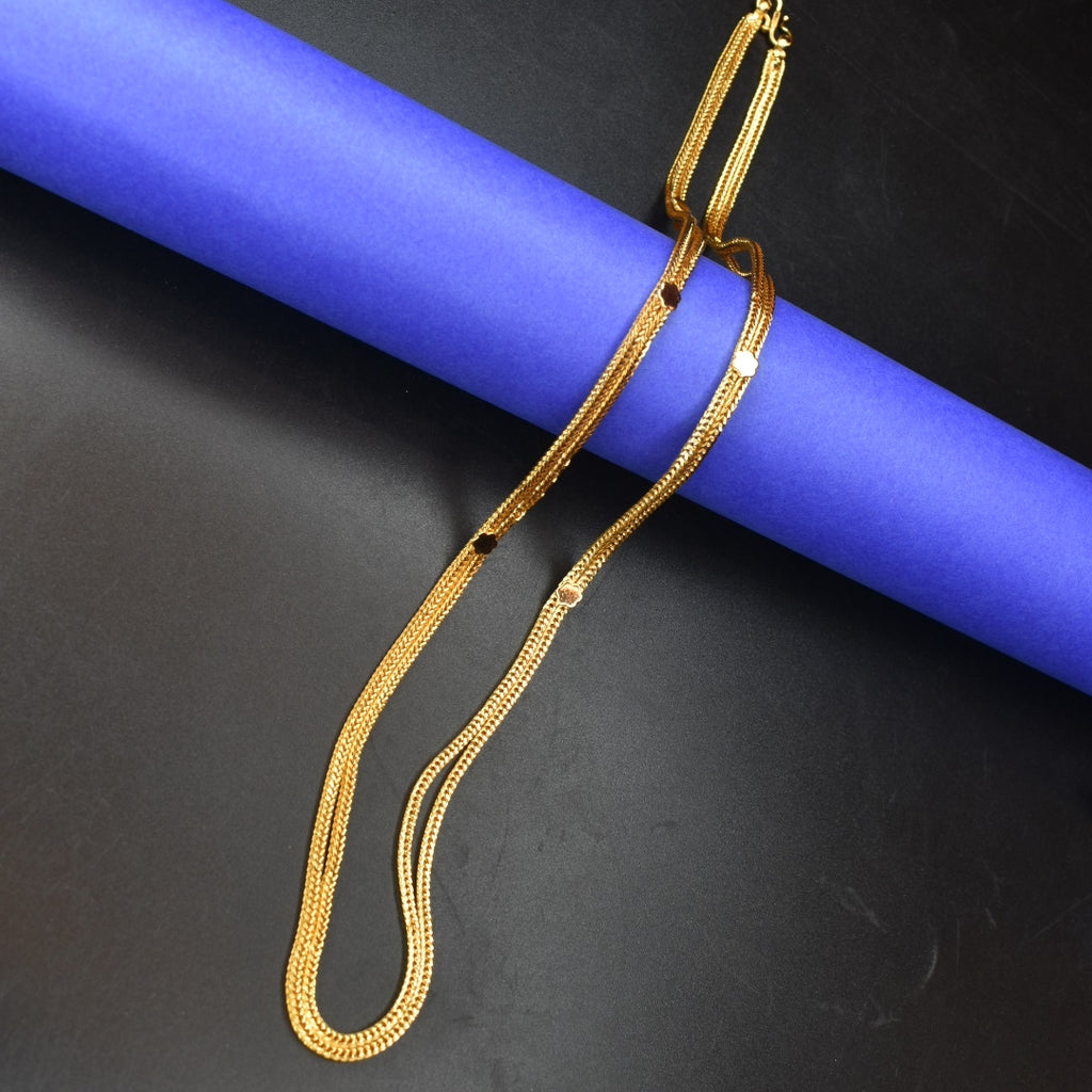 24 Inch 24K Gold Plated Mangalsutra Chain - Traditional Women's Necklace