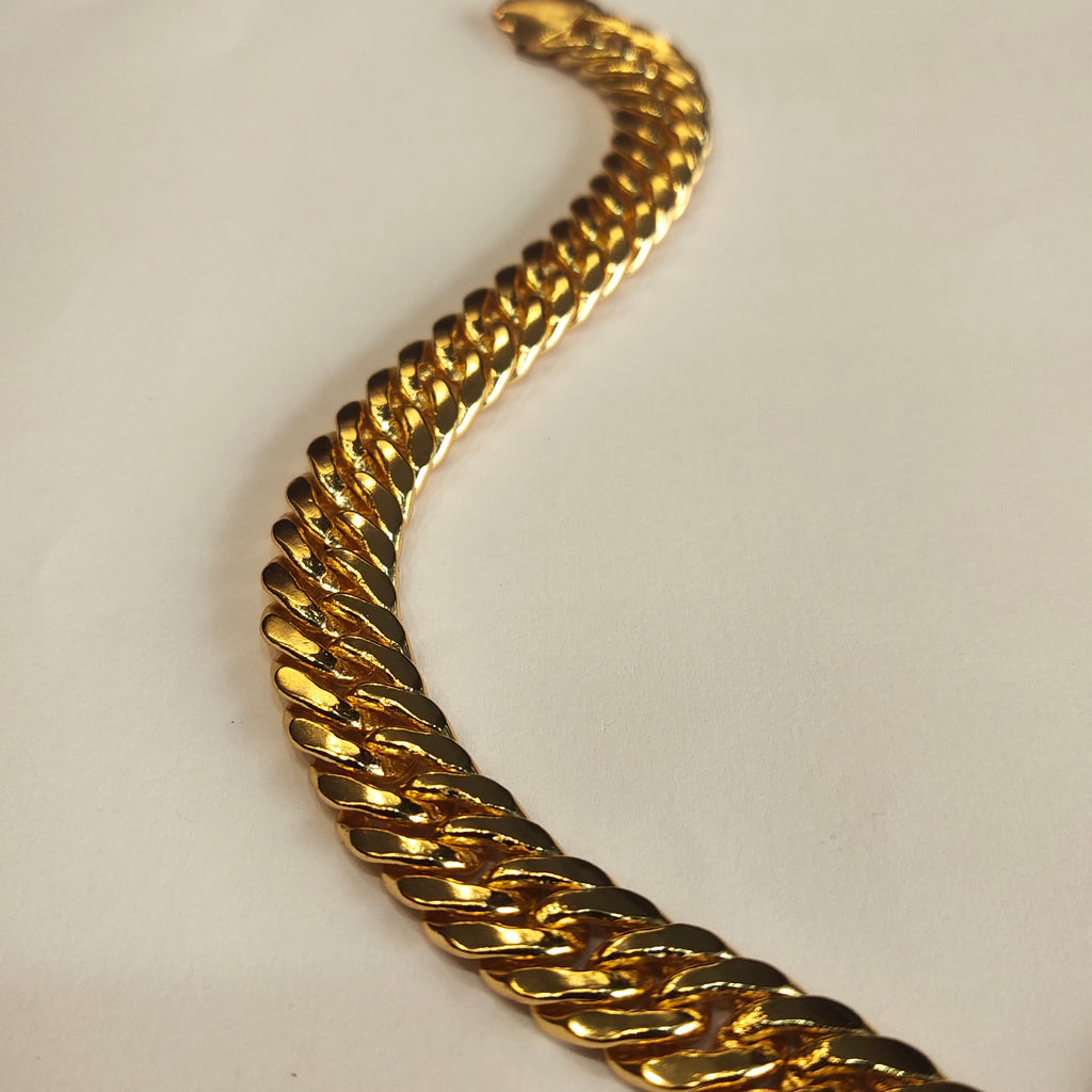 ASP 24K Gold Plated Cuban Men's Bracelet - Gilded Glory Collection