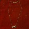 925 Silver Gold Plated Heart Pendant Mangalsutra