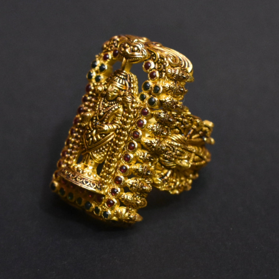 Asp Handcrafted Pure Silver Lord Balaji Ring With Vishnu Vishwaroop for Men