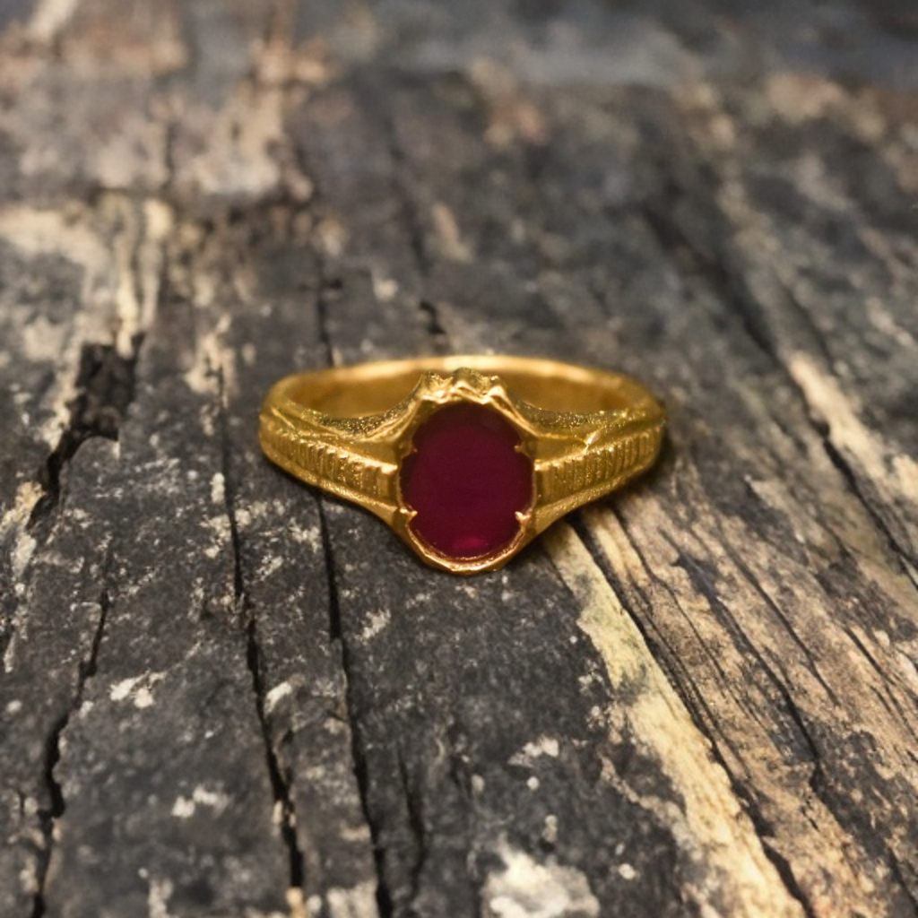 Ruby Panchloha Ring - Men's Anti-Tarnish