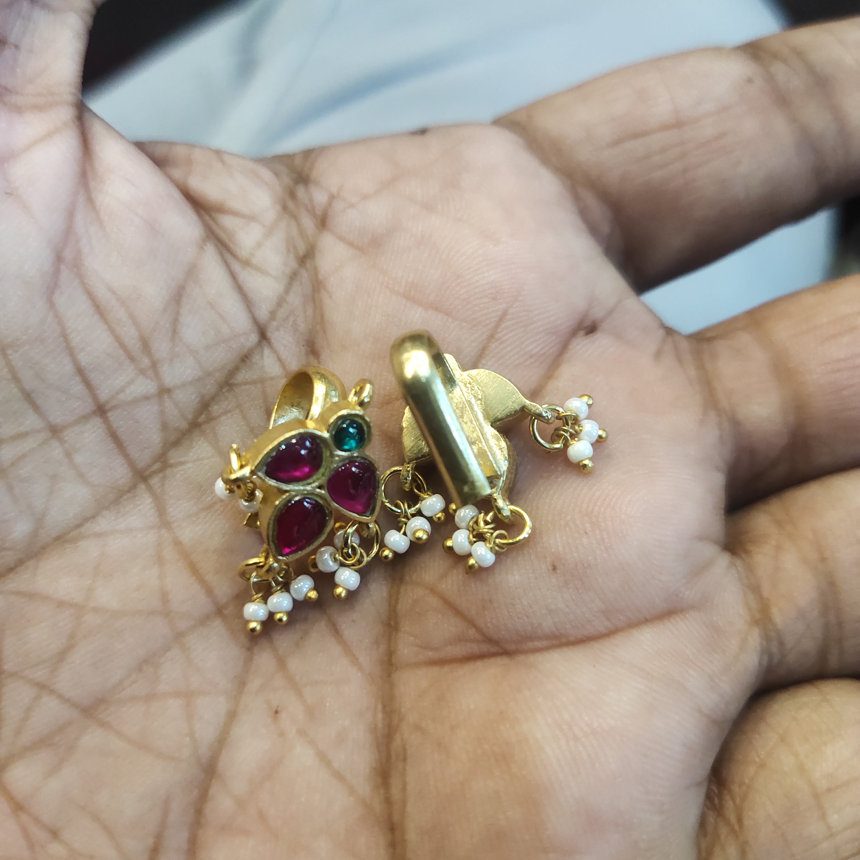 Colorful Jhumka Bugadi Earrings - Festive Party Jewelry