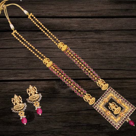 Antique Kemp Lakshmi Long Necklace By Asp Fashion Jewellery