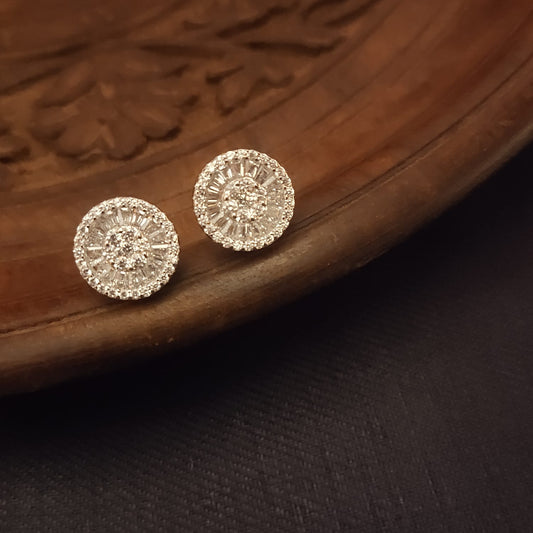 Dazzle and Shine: Sparkling 92.5 Silver CZ Earrings for an Elegant Touch