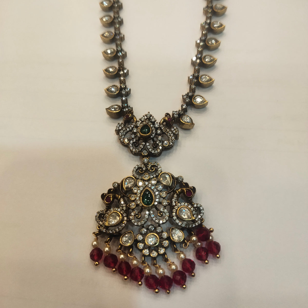 Asp Victorian Zircon Necklace Set