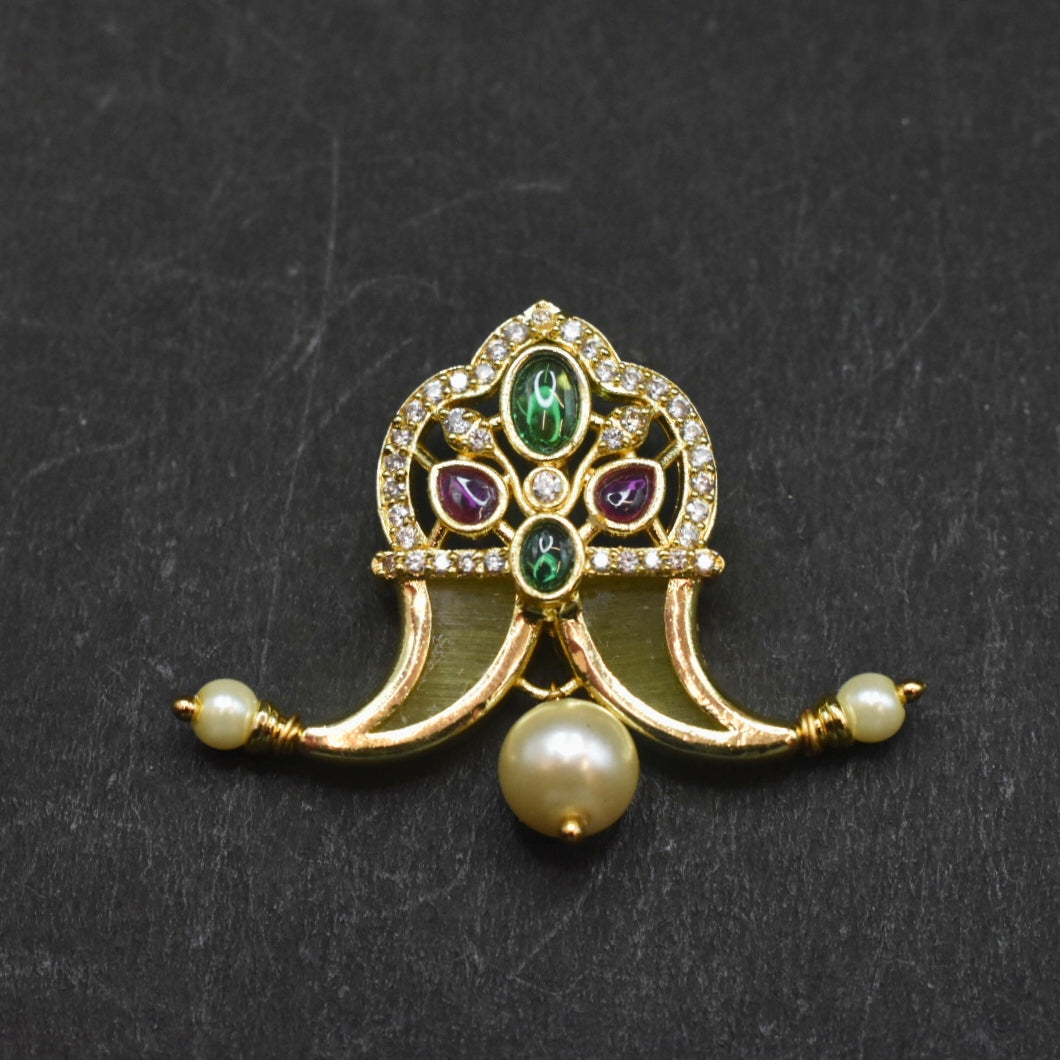 Zircon Puligoru Locket for Kids - 24K Gold Plated Tiger Nail