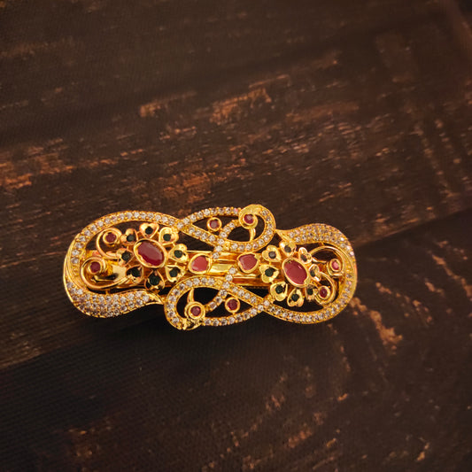 "Unleash Your Style with the Stunning Cz Hair Clip by Asp Fashion Jewellery