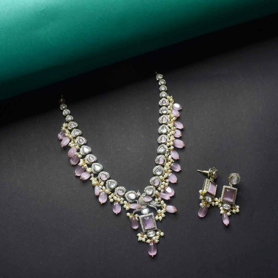 Asp Victorian Zircon Necklace Set