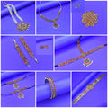 Classical Bharatanatyam Jewellery Set - 12 Piece Temple Dance Ornament Collection