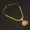 Traditional South Indian 24K Gold Plated Zircon Naan Pathakam Necklace