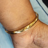 24K Gold Plated Punjabi Sikh Kada for Men - Anti Tarnish Daily Wear Bracelet