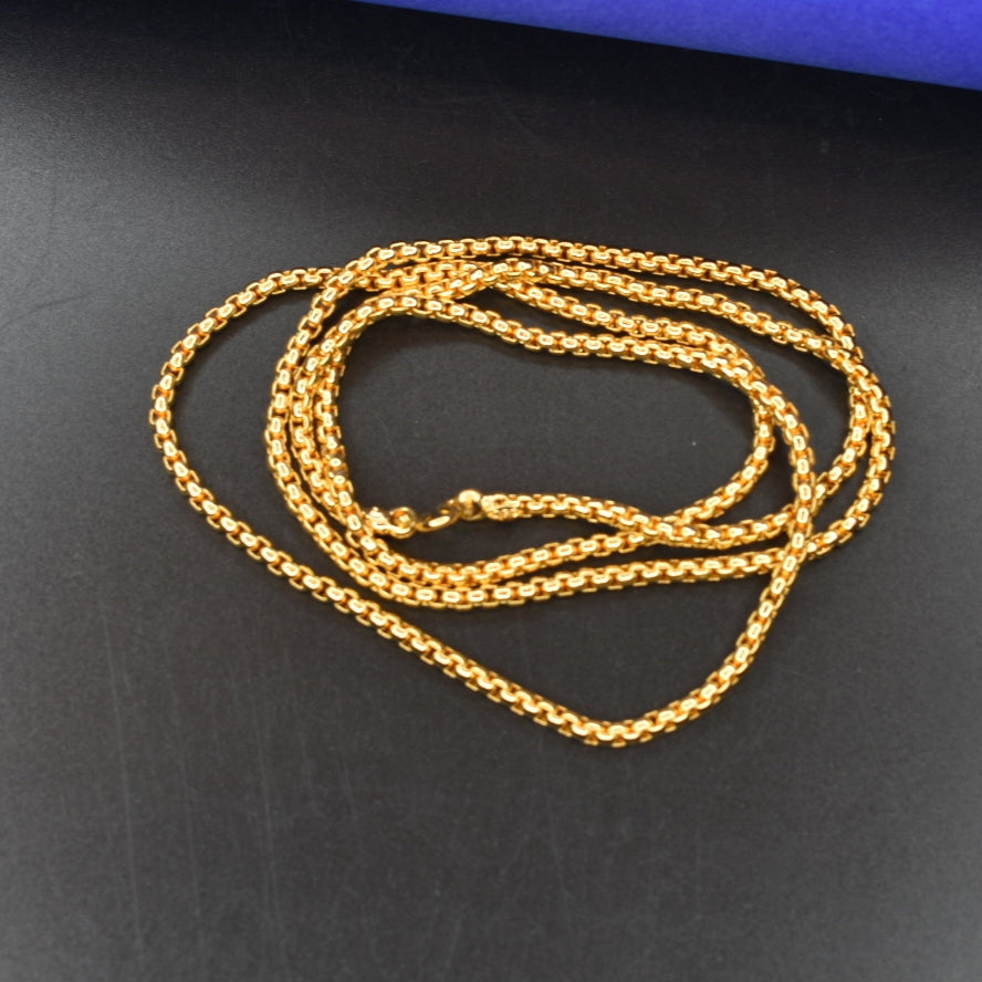 Luxurious 24K Gold Plated Chain - 30 Inch Premium Fashion Chain