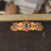 Ruby Emerald Floral CZ Pendant for Changeable Bangle Bracelet 349784281524