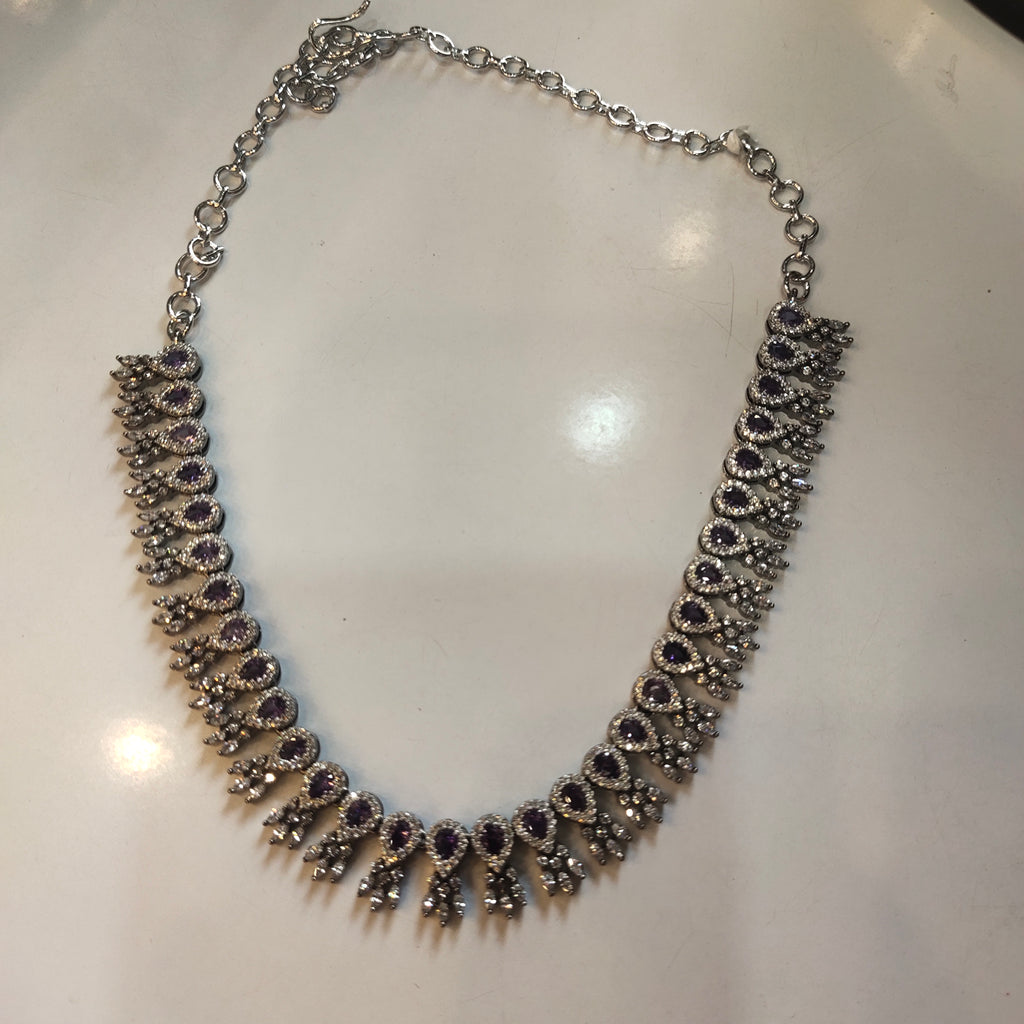 Asp Victorian Zircon Necklace Set