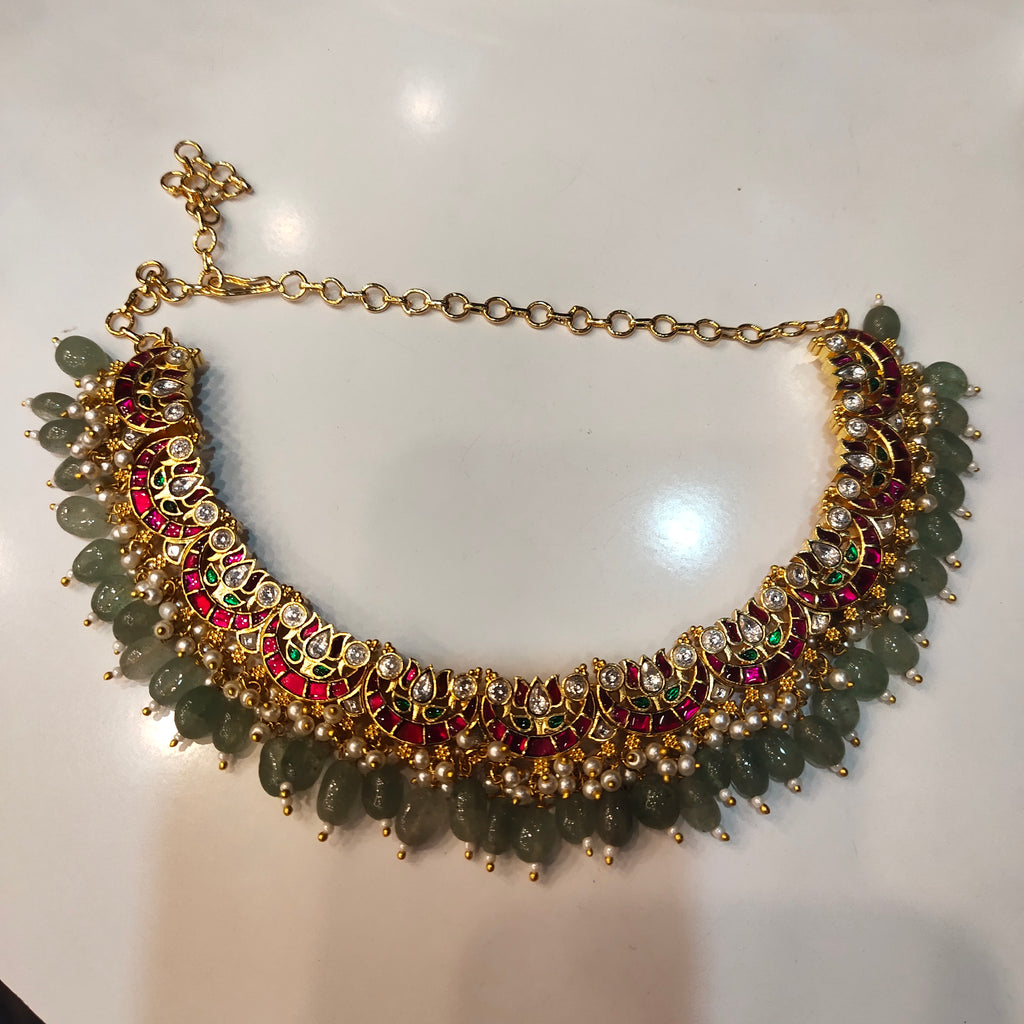 Asp Jadau Kundan Jalebi Necklace Set