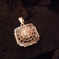 Sri Yantra Pendant - Sacred Geometry Silver Jewelry for Prosperity & Spiritual Protection