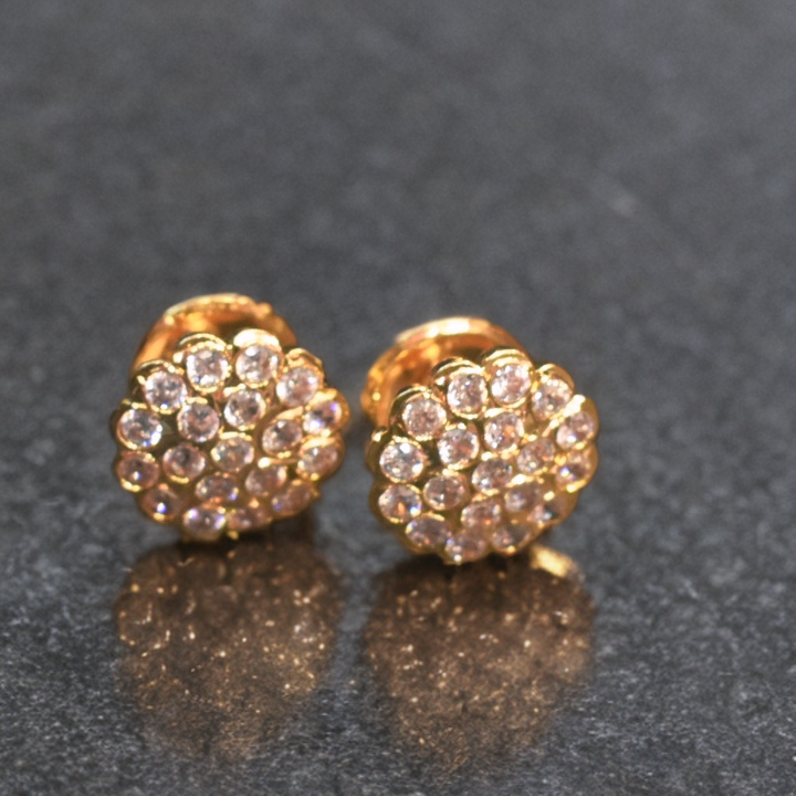 Panchaloha Stud Earrings for Women - Authentic Five Metal Jewelry