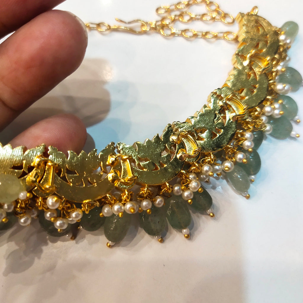 Asp Jadau Kundan Jalebi Necklace Set