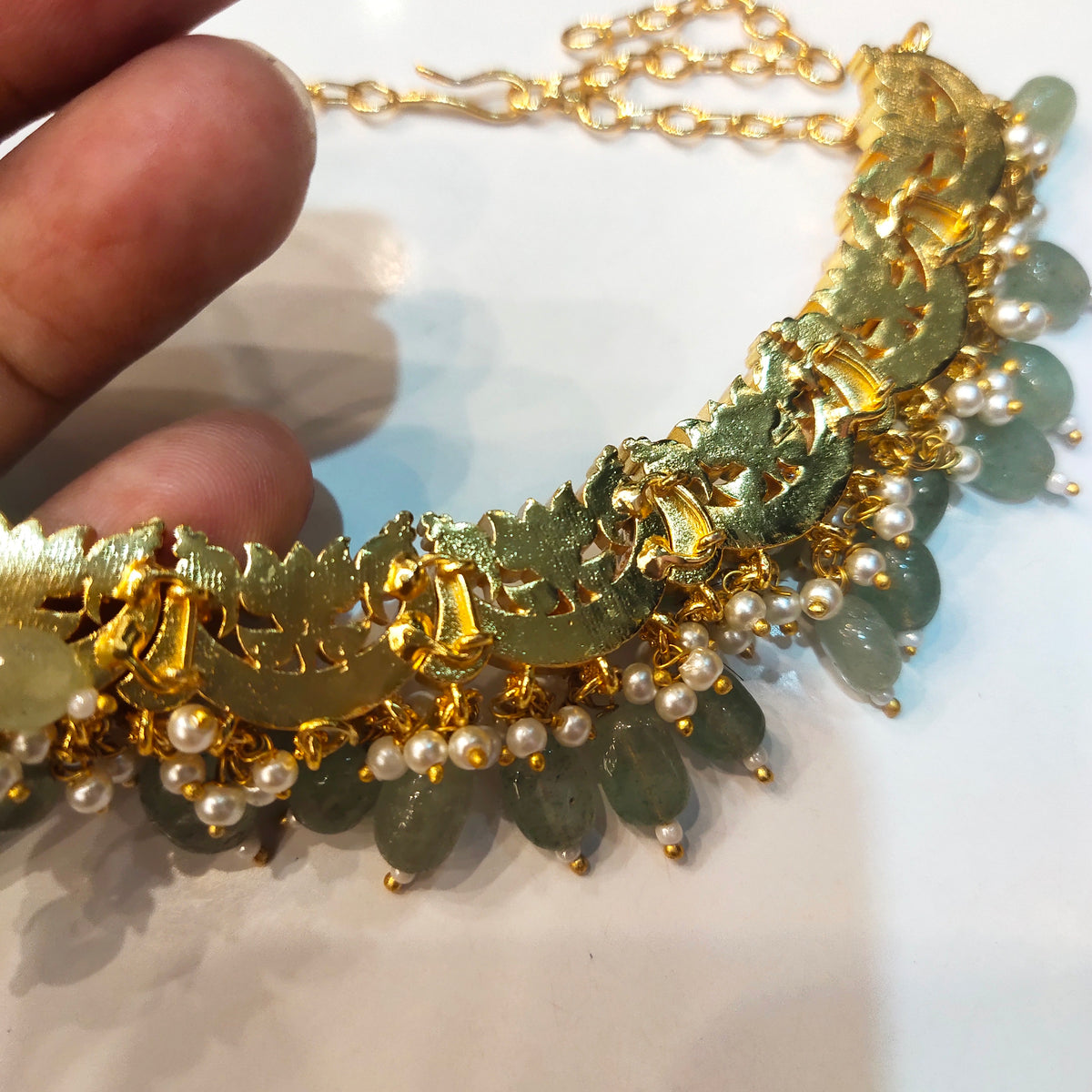 Asp Jadau Kundan Jalebi Necklace Set