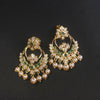 24K Gold Plated Screwback Chandbali Earrings - Elegant Traditional Design