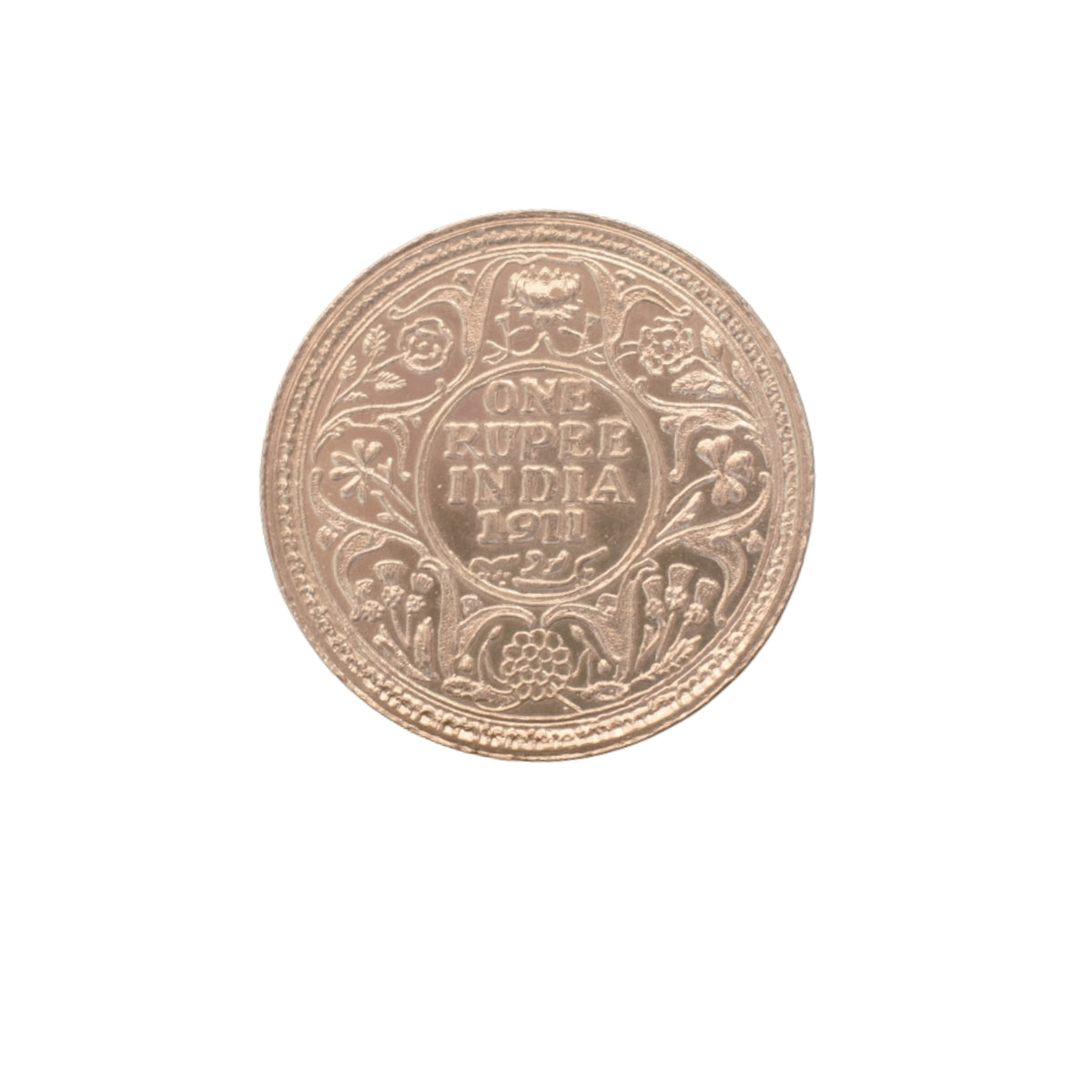 10 Grams Silver British India King George Coin - 3cm Diameter