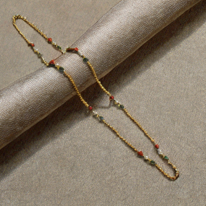 Asp Women’s Chandramukhi Chain With Corals and Pearls