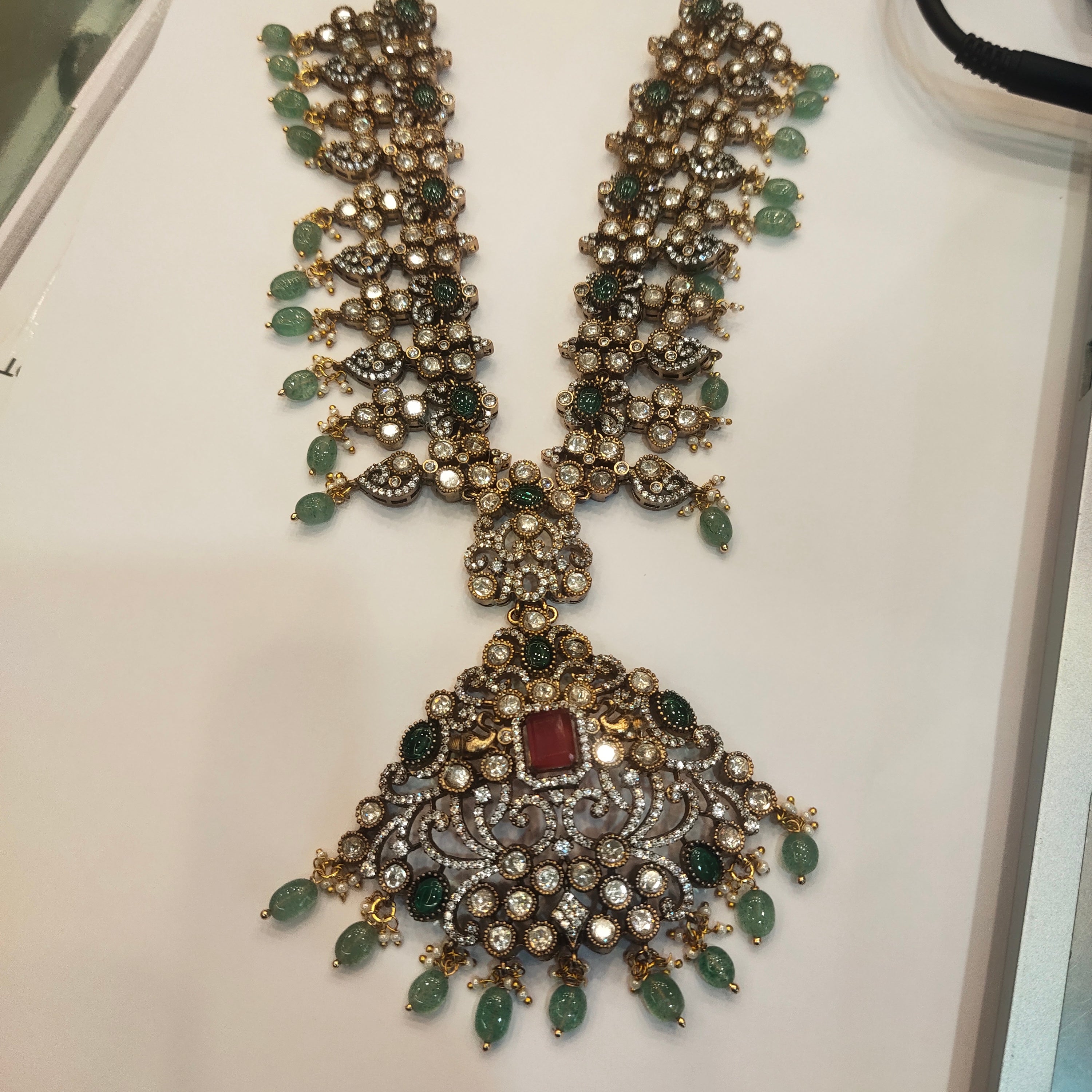 Asp Victorian Polki Necklace Set