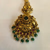 Antique Kemp Maang Tikka - Traditional Indian Bridal Jewelry