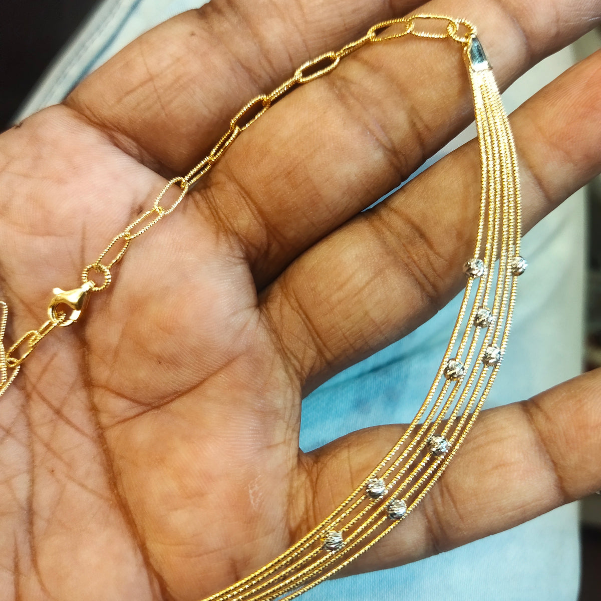 Exquisite Asp 925 Sterling Silver Kante Necklace