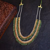 Asp Two-Layer Polki Necklace Set