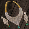 Asp Zircon Choker Necklace Set