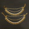 Antique Zircon Champaswaralu Ear Chains - Traditional Bridal Jewelry