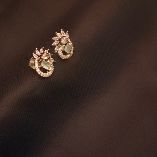 "Dazzle and Delight with Asp Fashion Jewellery's Vintage-inspired American Diamonds Studs Earrings 56012495"