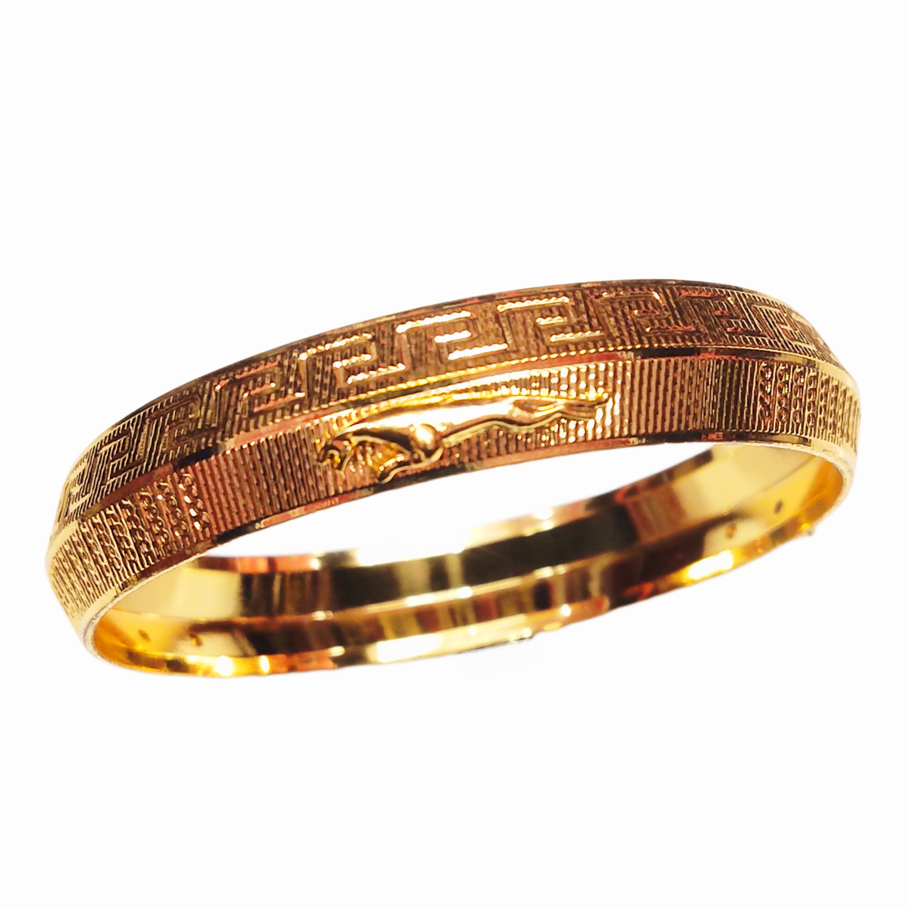 "Unleash Your Inner Style with Asp Fashion Jewellery's Luxurious Gold Plated Punjabi Kada for Men"