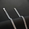 Asp 925 Silver Cuban Zircon Chain For Men