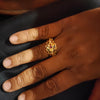 Asp Silver Nagas Navaratna Ring for Stylish Men