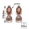 "Shimmering Elegance: Unveiling the Allure of Oxidized Jermon Silver Jhumka Earrings by Asp Fashion Jewellery"