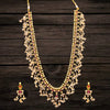 Asp Fashion Jewellery Cz With Kemp Guttapusalu Necklace Set