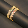 Asp Zircon Gold Plated Bangles Set