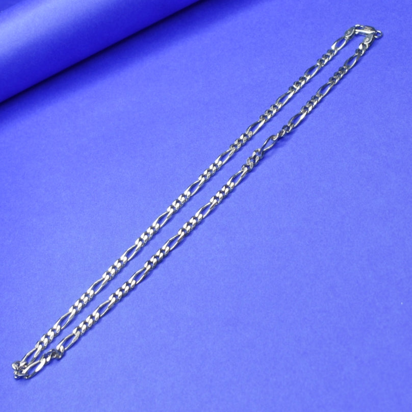 92.5 Sterling Silver Tendulkar Chain for Men - 20 Inch Bold Design