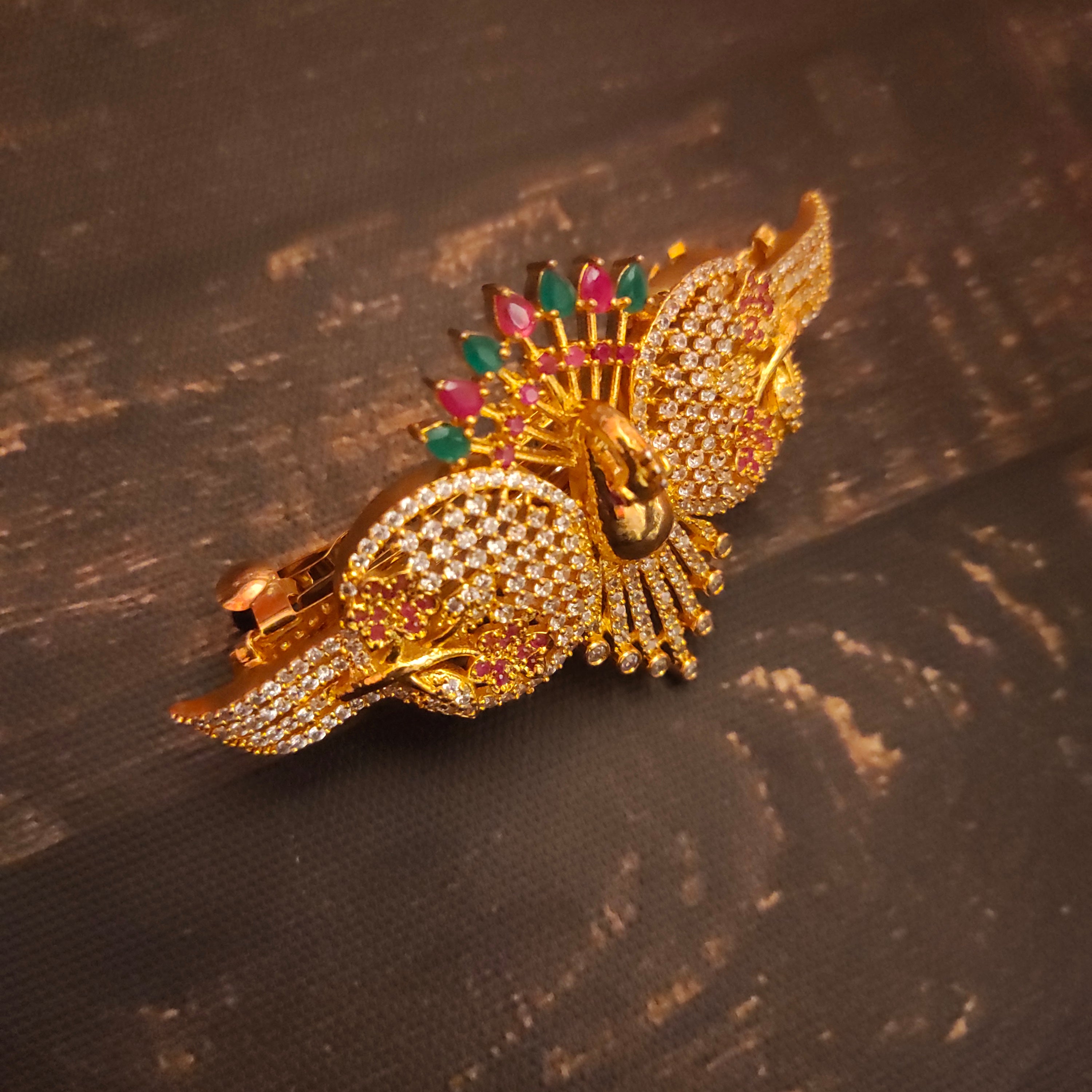 CZ Bridal Hair Clip - Elegant Wedding Hair Accessory