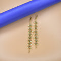 Antique CZ Pearl Champaswaralu Ear Chains - Vintage Elegance