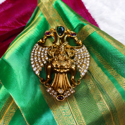 Asp Antique CZ Saree Pin