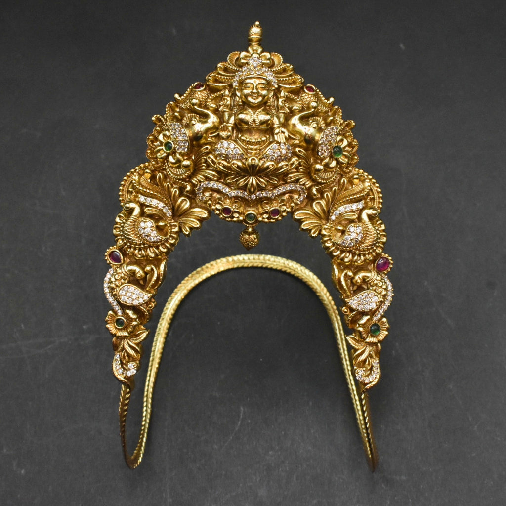 Traditional Temple Vanki Armlet - Gold Plated Deity Design
