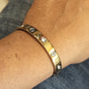 925 Silver Gold Plated Love Bangle Bracelet (Cartier Style) - Unisex