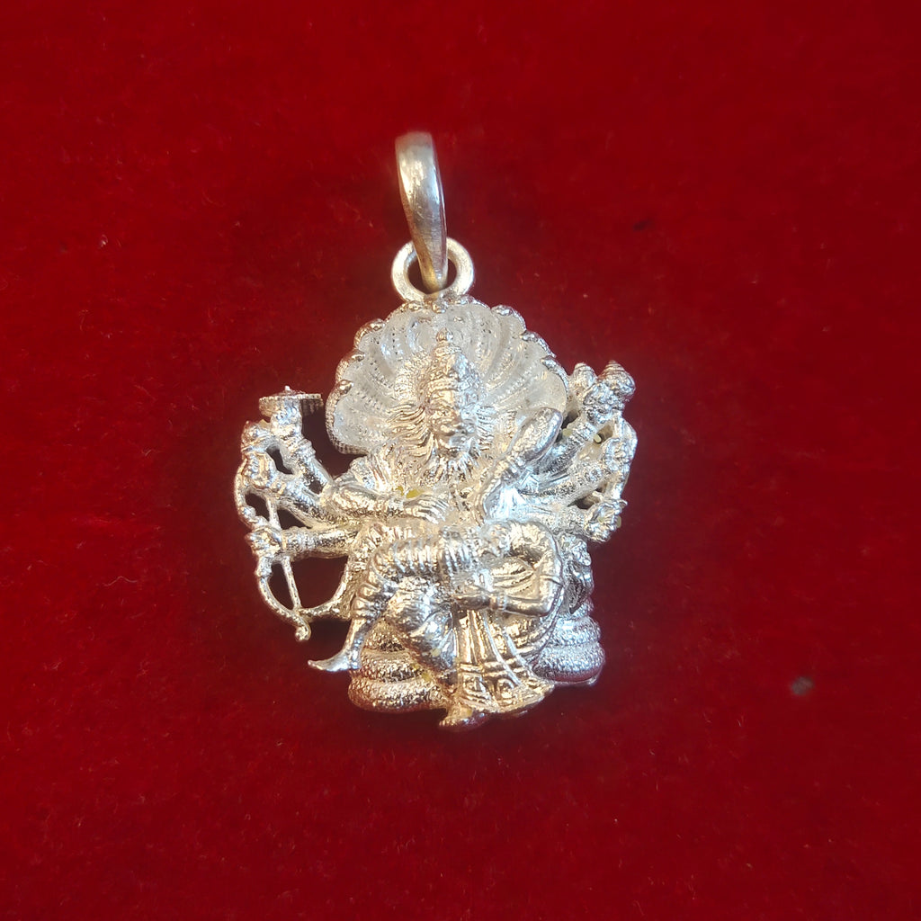Silver Lord Narasimha Pendant – Divine Protector