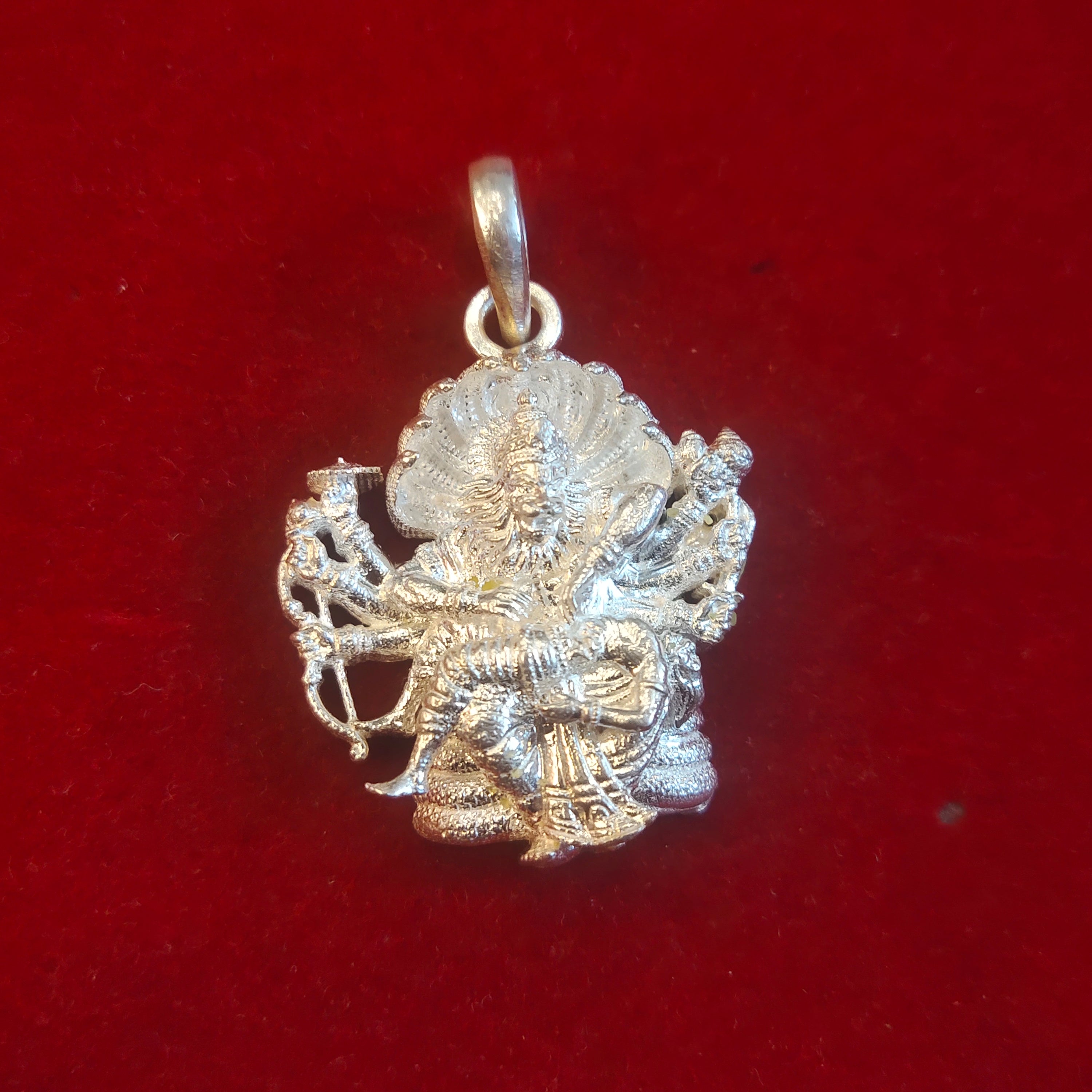 Silver Lord Narasimha Pendant – Divine Protector