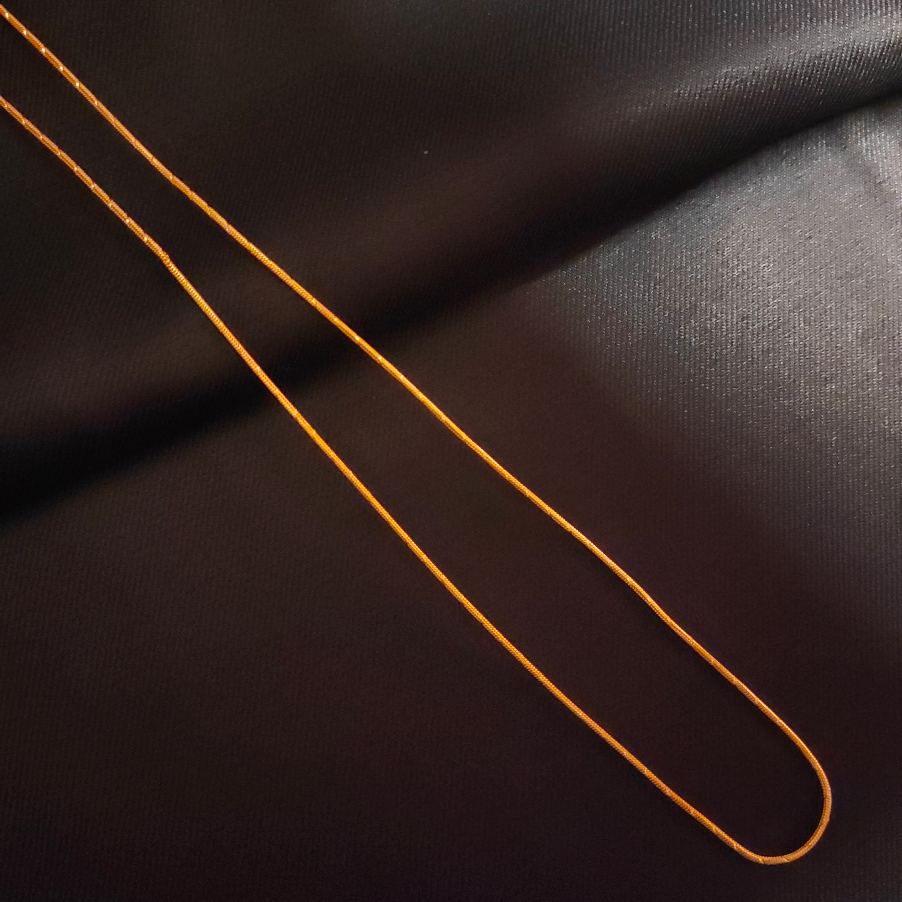 24 Inch Thin 24K Gold Plated Chain - Delicate Unisex Necklace for Daily Wear