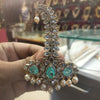 Kundan Polki Kalgi | Bridal Turban Brooch with Pearl Drops